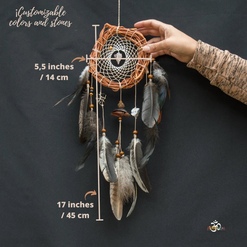 Large authentic dream catcher set custom gifts, Handmade dream catcher set of 3 ArMoniZar