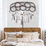Atrapasueños gigante de 43 pulgadas de ancho ideal para el cabecero de la cama de matrimonio