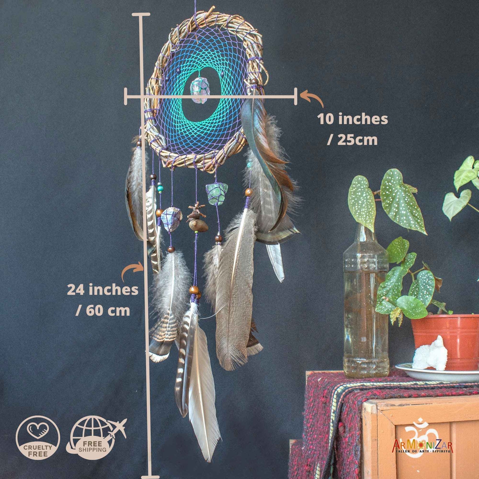 Peacefull sleep crystals dreamcatcher ArMoniZar