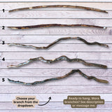 Branche de saule coupée naturelle pour décoration suspendue, 46 pouces (118 cm), prête à l'emploi - Similaire au bois flotté, parfaite pour les espaces bohèmes et rustiques