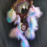 Real crystals hanging decor Dream catcher energy healing Insomnia relief Relaxing wall decor Cleansing and protection Stress gifts Manifest ArMoniZar