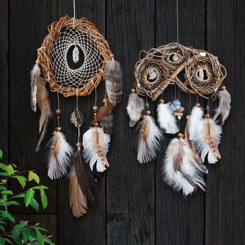 Night terror protection dreamcatcher set dream catchers with crystals, Spiritual gifts, protection wall art Ready to ship gift, Witchy decor