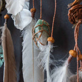 Feng Shui Wall Decor - 3 Piece Crystal Dreamcatcher Set - Sacred Space Art