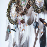 Feng Shui Wall Decor - 3 Piece Crystal Dreamcatcher Set - Sacred Space Art