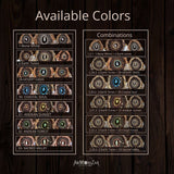 Set of 3 Handmade Dreamcatchers with 10 Gemstones on Willow Branch (Driftwood-Inspired) - Eco-friendly, Natural Materials - 24x20in