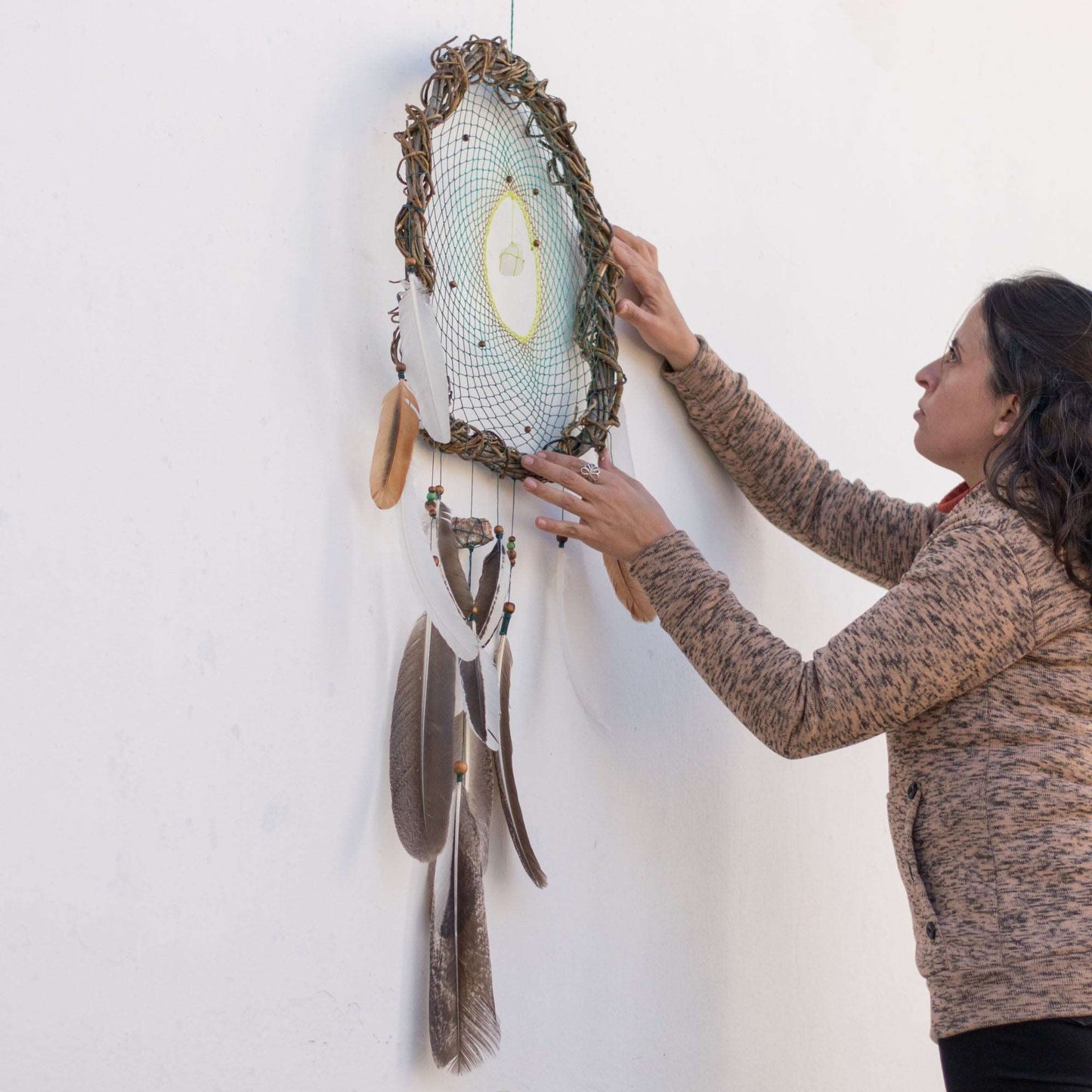 Shamanic Dreamcatcher: Native-Inspired Bedroom Remedy, Serene & Effective for Nightmares ArMoniZar