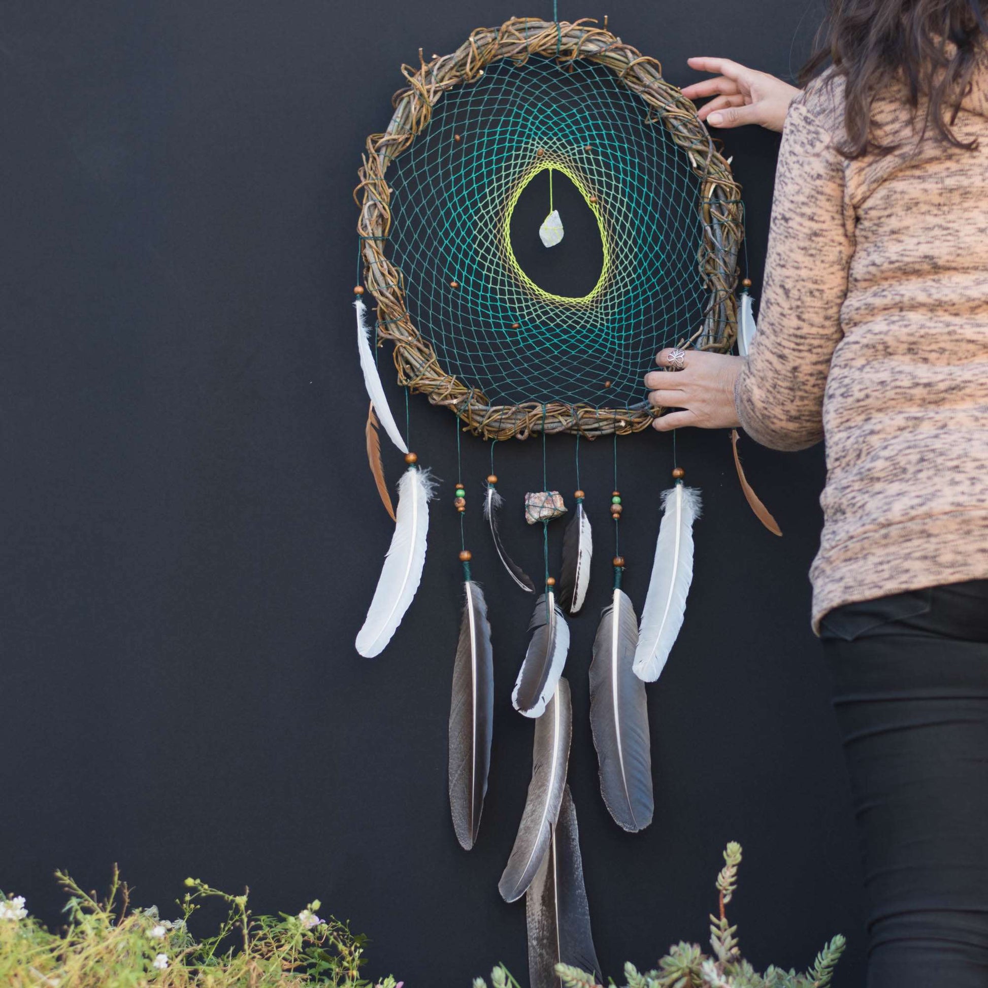 Shamanic Dreamcatcher: Native-Inspired Bedroom Remedy, Serene & Effective for Nightmares ArMoniZar