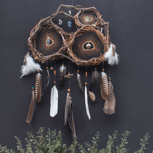 Unique dream catcher, Native american shield for nightmares ArMoniZar