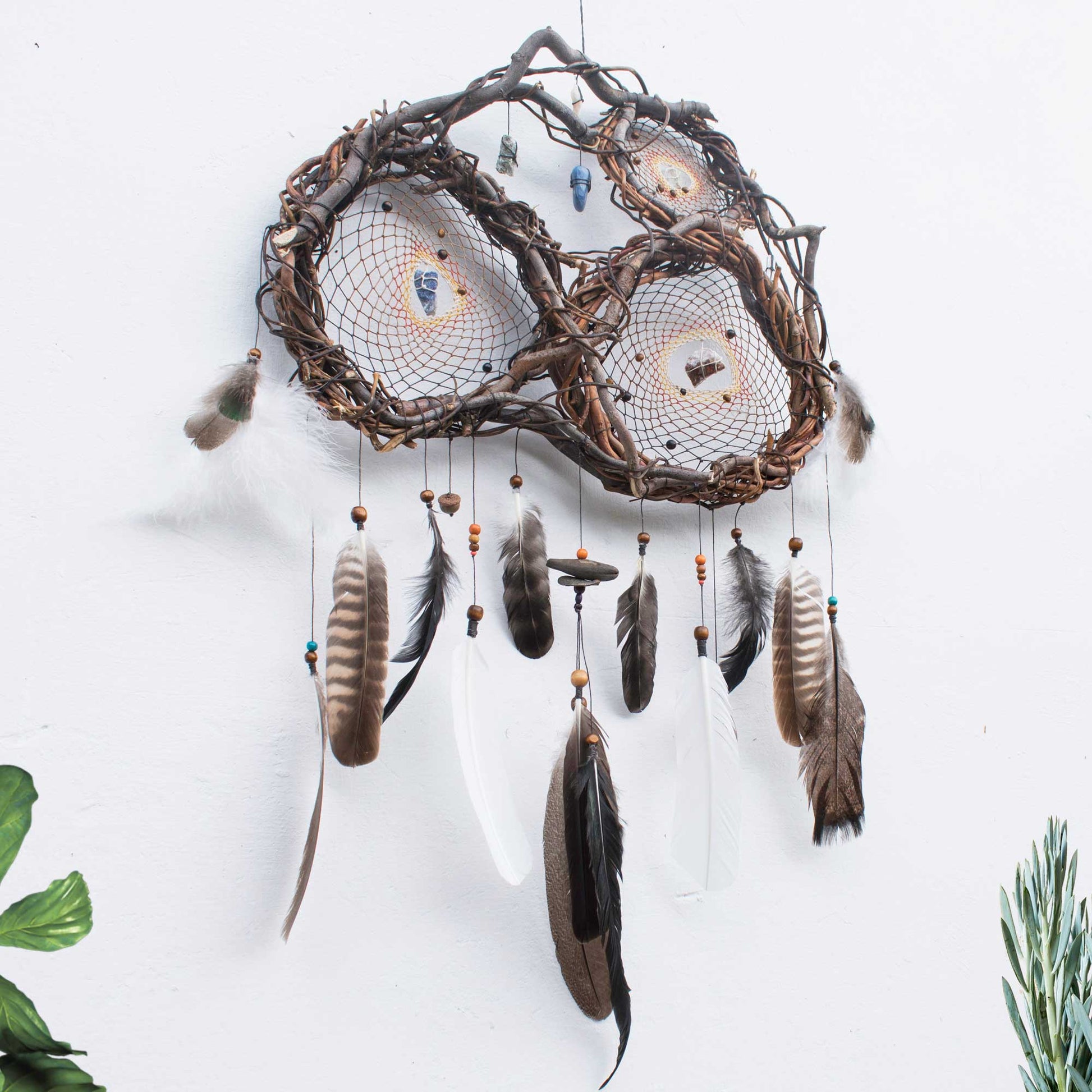 Unique dream catcher, Native american shield for nightmares ArMoniZar