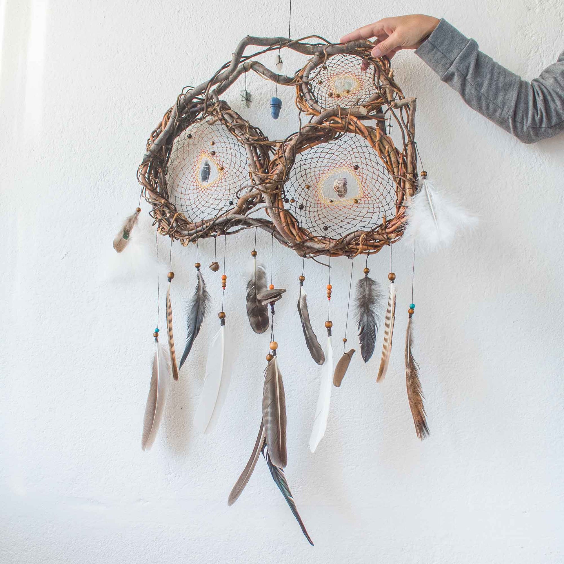 Unique dream catcher, Native american shield for nightmares ArMoniZar