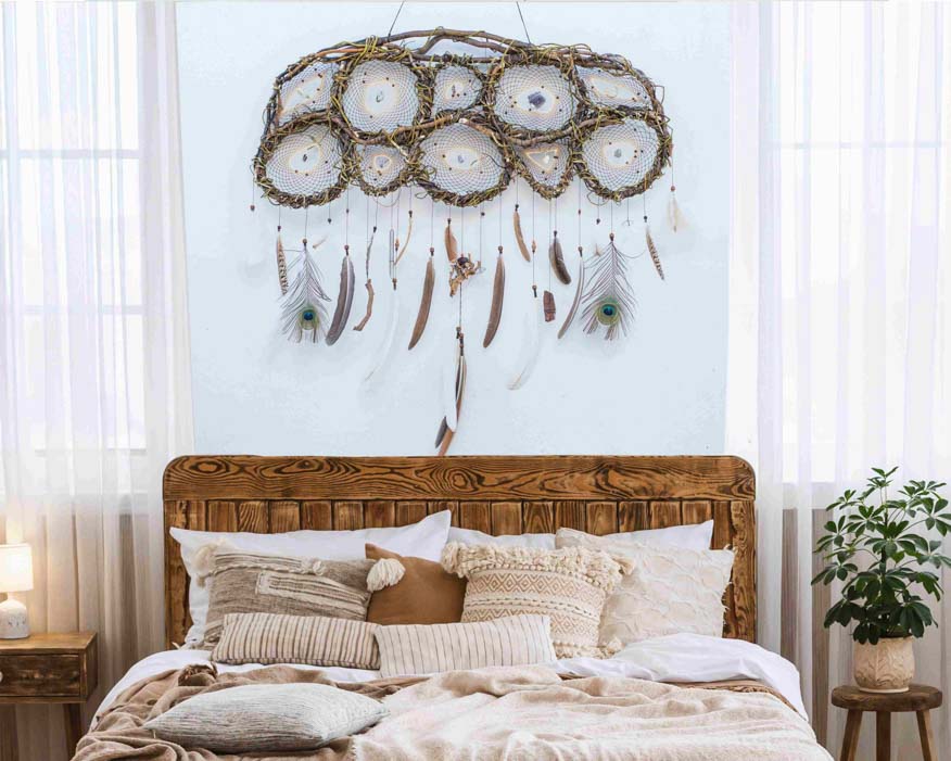 Wall decor over the bed Large Dreamcatcher wall hanging woven tapestry Large natural wall decor dream catcher Wonderful energy, Earthy witch ArMoniZar