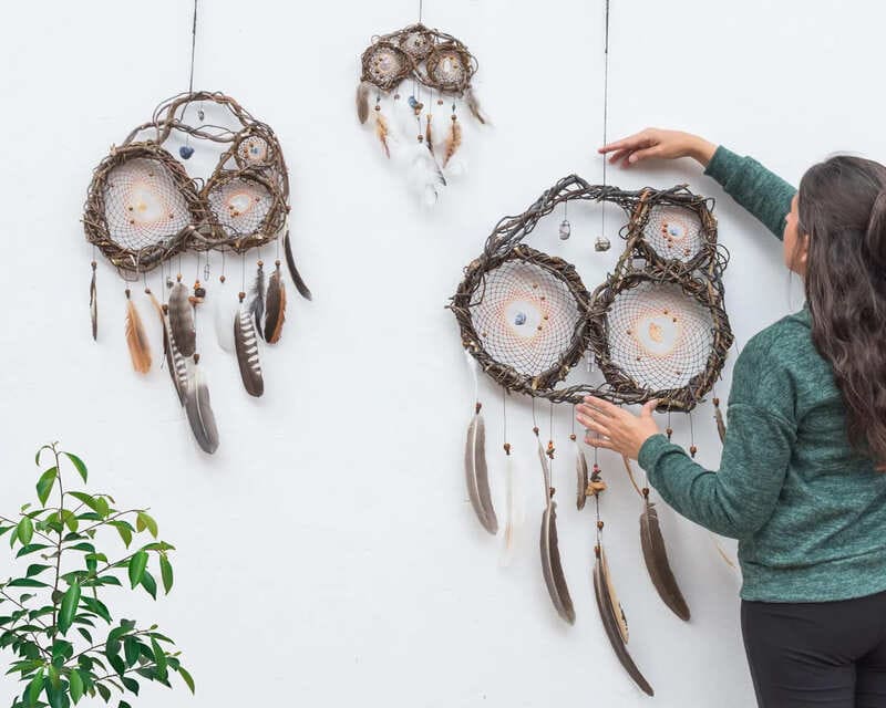 Unique dream catcher, Native american shield for nightmares