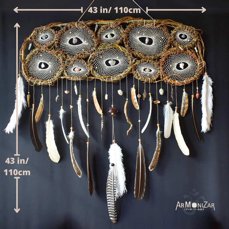 Big Dream Catcher, mystical and breathtaking art, gift Native American culture dream catchers