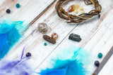 DIY Dreamcatcher Kit: Willow Hoop, Crystals & Feathers - Boho Craft
