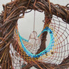 Mystical Wall Dreamcatcher with Healing Crystals – Artisan Feather Mobile, Bohemian Spirit Decor, Unique Handmade Gift for the Soul