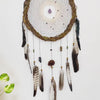 Dreamcatcher, Dream catchers boho decor, Crystals bedroom decor, Large dream catchers with crystals and rustic natural wilow, Bohemian gifts