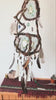Attrape-rêves, décoration murale en cristaux attrape-rêves Attrape-rêves en bois Mobile en cristal unique Attrape-rêves d'inspiration indigène Décor bohème terreux