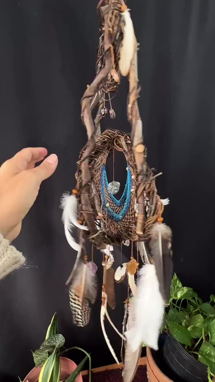 Dreamcatcher Crystal Mindfulness art mobile Regalos de ansiedad Protección de limpieza del hogar