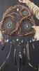 Organic Decor Dreamcatcher – Turquoise & Brown Father's Day Gift with Ocean Vibes, Shamanic Wall Art for Him, Unique Spiritual Piece