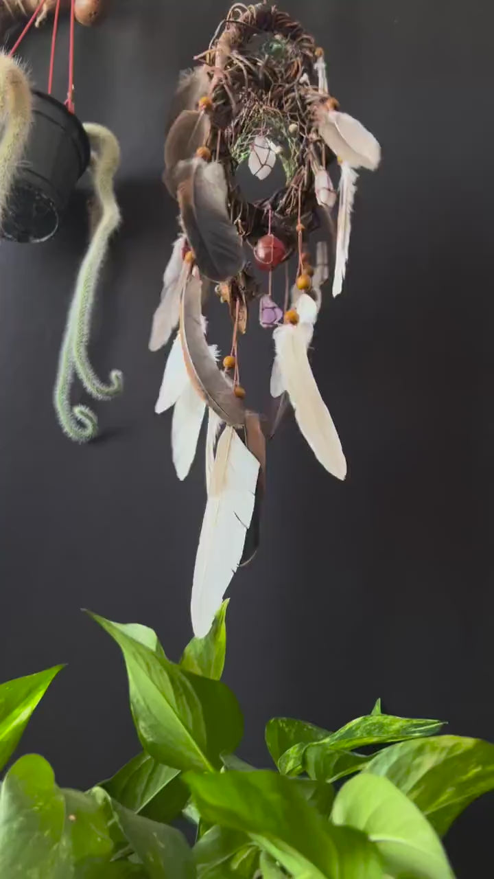 Attrape-rêves en cristal Art de pleine conscience Mobile Cadeaux d'anxiété Protection de nettoyage à domicile